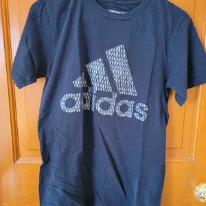Grey and black adidas shirt - S